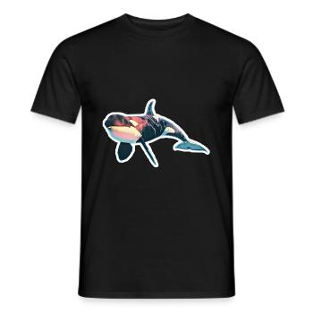 Orca - T-shirt homme - noir - Devant - AI Model Male 178 light (178cm)