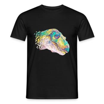 T-Rex - Männer T-Shirt - Schwarz - Vorne - AI Model Male 178 light (178cm)