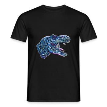 T-Rex - Men's T-Shirt - black - Front - AI Model Male 178 light (178cm)
