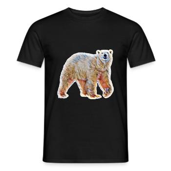 Icebear - Men's T-Shirt - black - Front - AI Model Male 178 light (178cm)