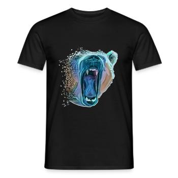 Icebear - Men's T-Shirt - black - Front - AI Model Male 178 light (178cm)