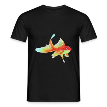 Goldfish - Men's T-Shirt - black - Front - AI Model Male 178 light (178cm)