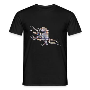 Oktopus - Männer T-Shirt - Schwarz - Vorne - AI Model Male 178 light (178cm)