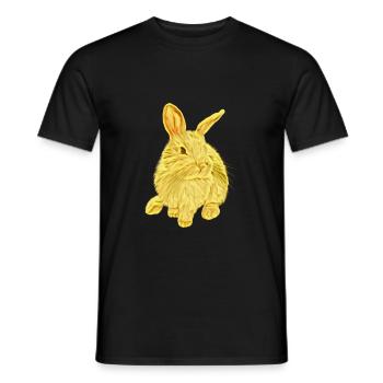Lapin - T-shirt homme - noir - Devant - AI Model Male 178 light (178cm)
