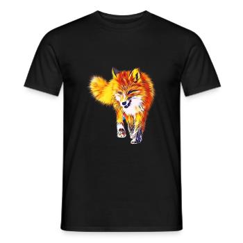 Renard - T-shirt homme - noir - Devant - AI Model Male 178 light (178cm)