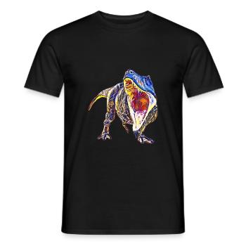 T-Rex - T-shirt homme - noir - Devant - AI Model Male 178 light (178cm)
