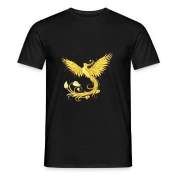 Phoenix - Men's T-Shirt - black - Front - AI Model Male 178 light (178cm)