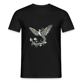 Phoenix - Men's T-Shirt - black - Front - AI Model Male 178 light (178cm)
