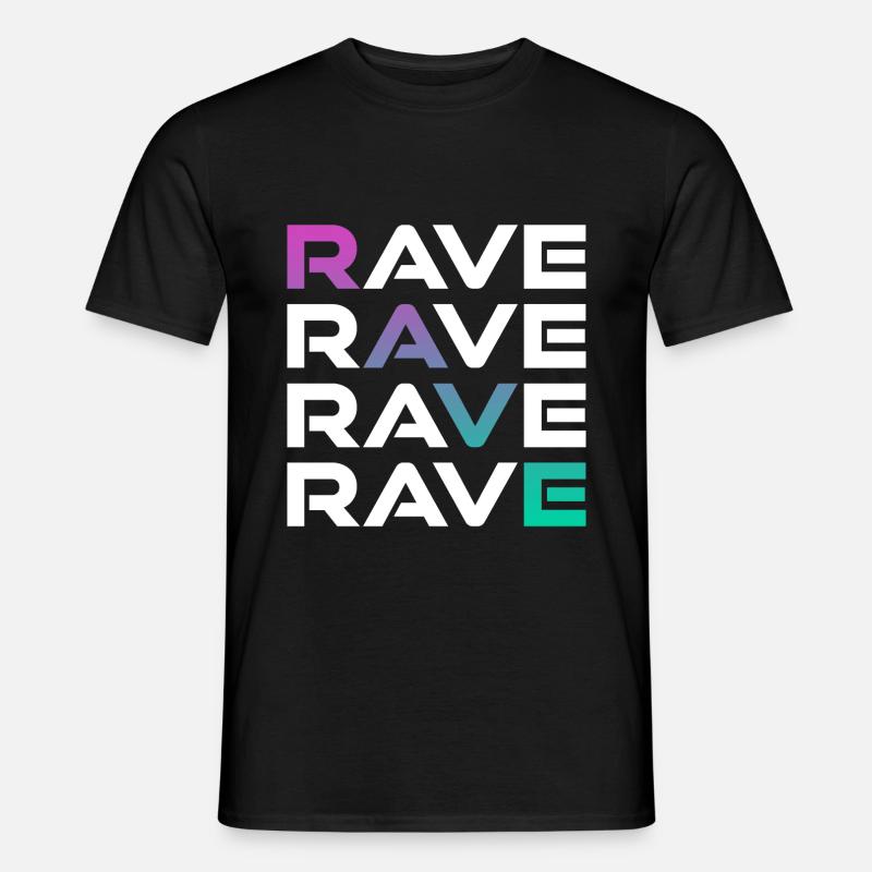 Rave Techno Electro - Men’s T-shirt - black