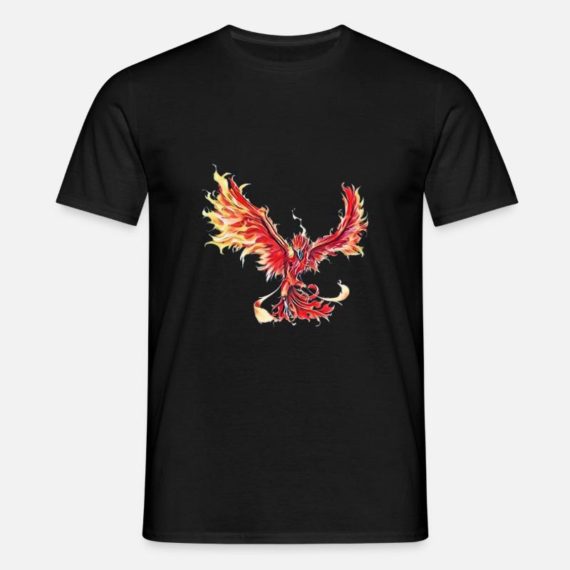 Phönix - Männer T-Shirt - Schwarz