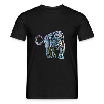 Panthère - T-shirt homme - noir - Devant - AI Model Male 178 light (178cm)