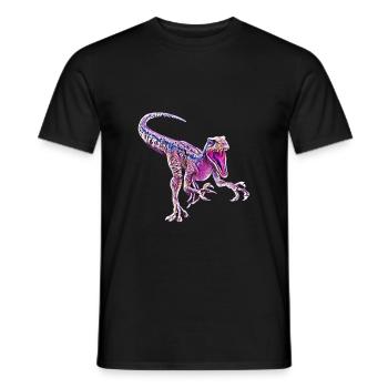 Velociraptor - T-shirt homme - noir - Devant - AI Model Male 178 light (178cm)