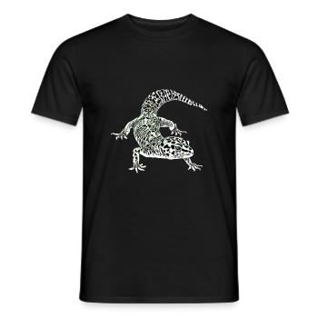 Gecko - Men's T-Shirt - black - Front - AI Model Male 178 light (178cm)