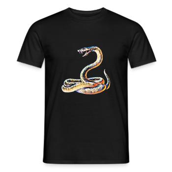 Serpent - T-shirt homme - noir - Devant - AI Model Male 178 light (178cm)