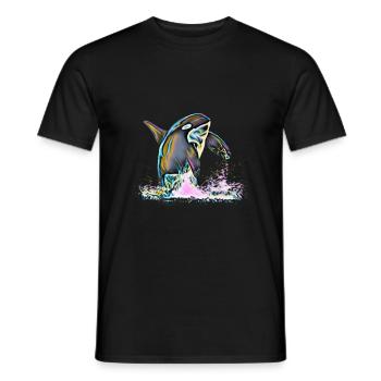 Orca - T-shirt homme - noir - Devant - AI Model Male 178 light (178cm)