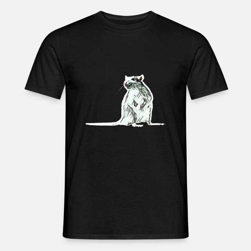 Ratte - Männer T-Shirt - Schwarz