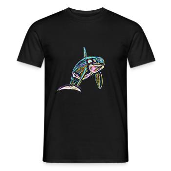 Orca - T-shirt homme - noir - Devant - AI Model Male 178 light (178cm)