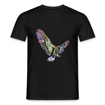 Adler - Männer T-Shirt - Schwarz - Vorne - AI Model Male 178 light (178cm)