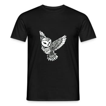 Chouette - T-shirt homme - noir - Devant - AI Model Male 178 light (178cm)