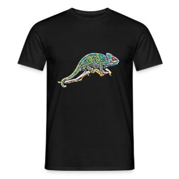 caméléon - T-shirt homme - noir - Devant - AI Model Male 178 light (178cm)