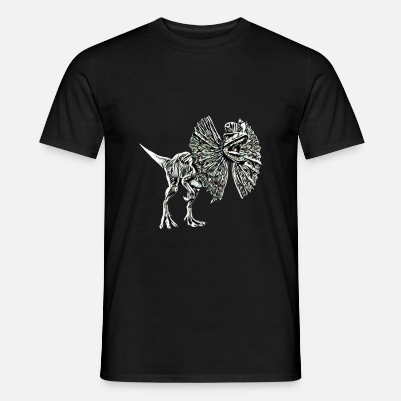 Dilophosaurus - Männer T-Shirt - Schwarz