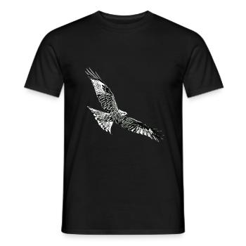 faucon - T-shirt homme - noir - Devant - AI Model Male 178 light (178cm)