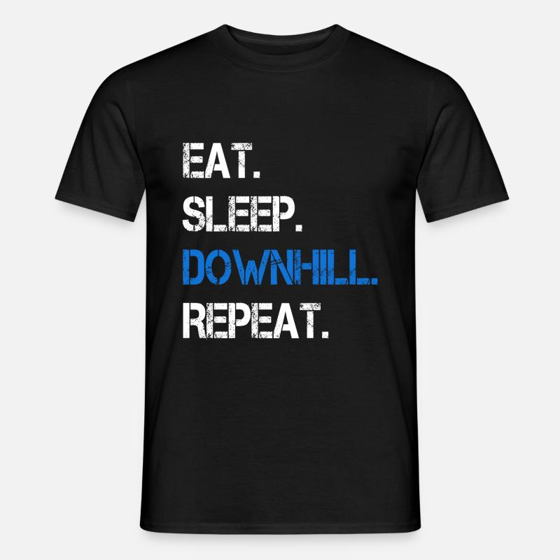 Downhill - Männer T-Shirt - Schwarz