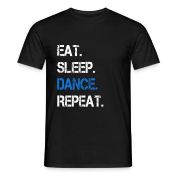 Dancing Dance Dancer Dancer - Men's T-Shirt - black - Front - AI Model Male 178 light (178cm)