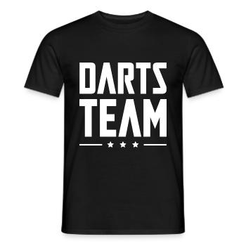 Darts Team - Männer T-Shirt - Schwarz - Vorne - AI Model Male 178 light (178cm)