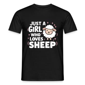 Sheep Sheep Farmer Lamb Farmer - Men's T-Shirt - black - Front - AI Model Male 178 light (178cm)
