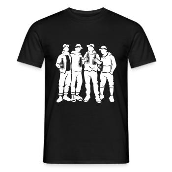 Gruppe Junggesellenabschied Team - Männer T-Shirt - Schwarz - Vorne - AI Model Male 178 light (178cm)