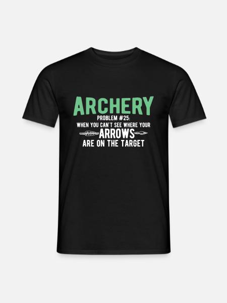 Bogenschießen Archery - Männer T-Shirt - Schwarz