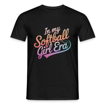 Softball Sports Joueur de softball - T-shirt homme - noir - Devant - AI Model Male 178 light (178cm)