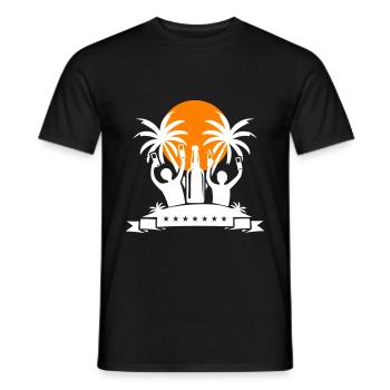Insel Party Feiern Bier - Männer T-Shirt - Schwarz - Vorne - AI Model Male 178 light (178cm)