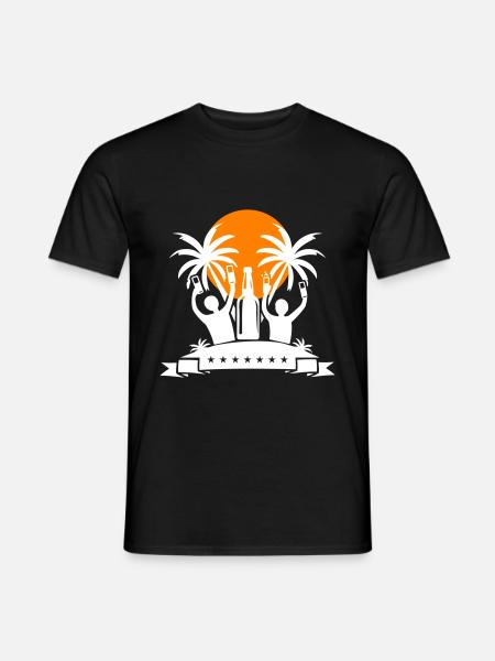 Island Party Celebrate Beer - Men's T-Shirt - black