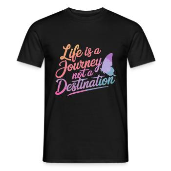 Schmetterling Monarchfalter Bunt Schmetterlinge - Männer T-Shirt - Schwarz - Vorne - AI Model Male 178 light (178cm)