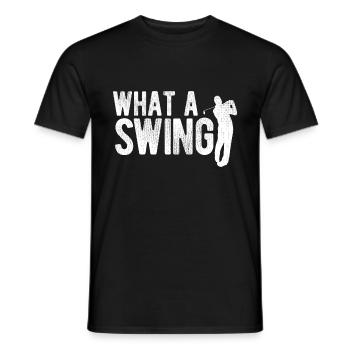 Golfplatz zum Golfen Golf - Männer T-Shirt - Schwarz - Vorne - AI Model Male 178 light (178cm)