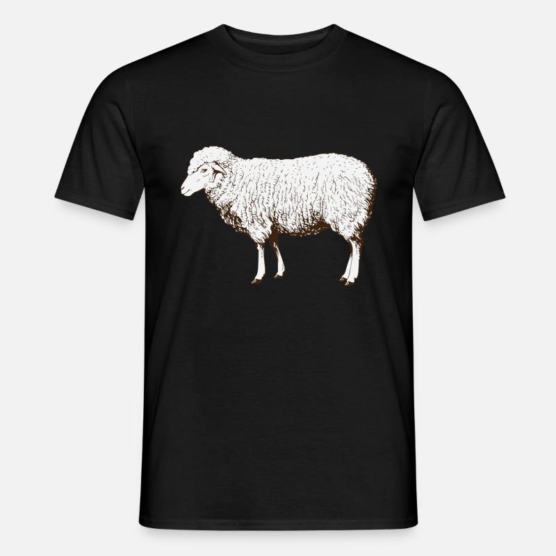 Schaf Schafe Schäfer Bauer Landwirt Herde Geschenk - Männer T-Shirt - Schwarz