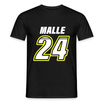 Malle 24 Mallorca - T-shirt homme - noir - Devant - AI Model Male 178 light (178cm)