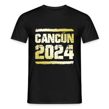 Cancún 2024 Médaille d’or - T-shirt homme - noir - Devant - AI Model Male 178 light (178cm)