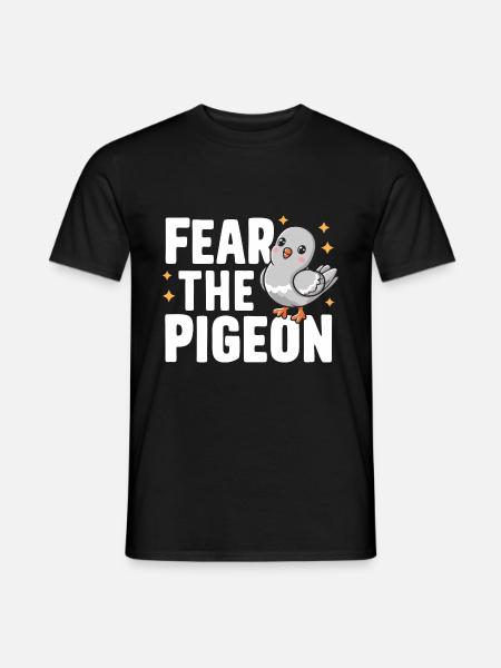 Taube Tauben Tier Vogel - Männer T-Shirt - Schwarz