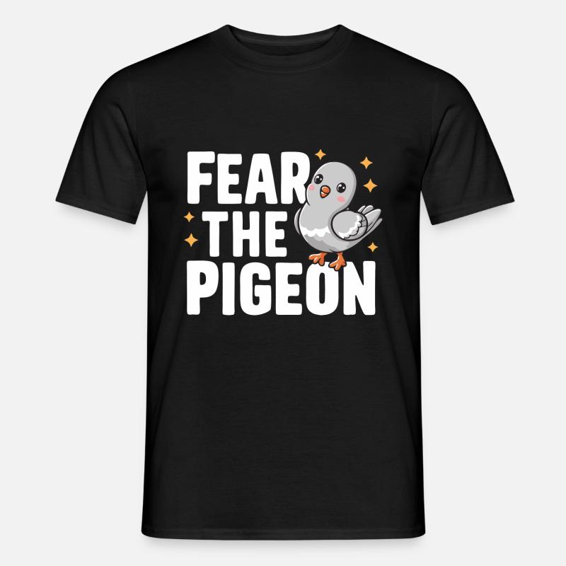 Taube Tauben Tier Vogel - Männer T-Shirt - Schwarz