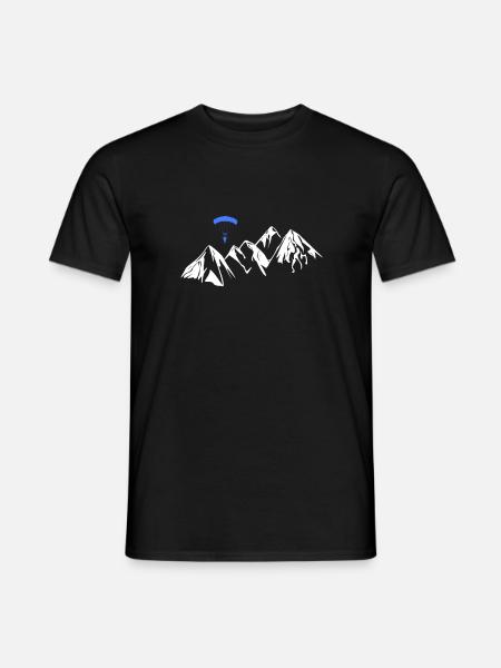 Paragleiten Gleitschirm - Männer T-Shirt - Schwarz