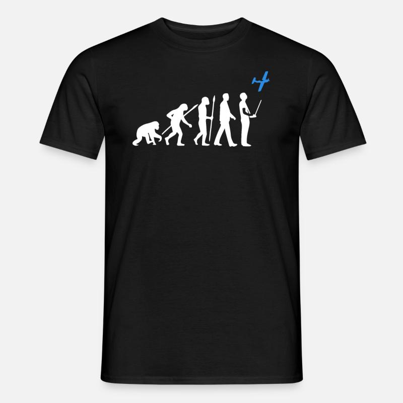 Modellflug Evolution - Männer T-Shirt - Schwarz