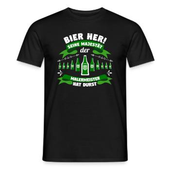 Malermeister Geschenk Meisterprüfung bestanden - Männer T-Shirt - Schwarz - Vorne - AI Model Male 178 light (178cm)
