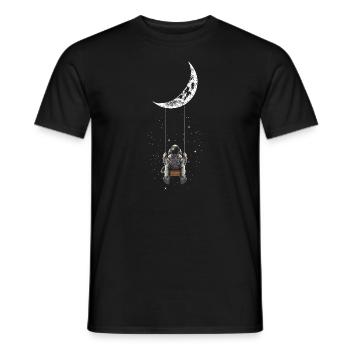 Mondschaukel, Raumfahrt, Raumfahrt Geschenke - Männer T-Shirt - Schwarz - Vorne - AI Model Male 178 light (178cm)