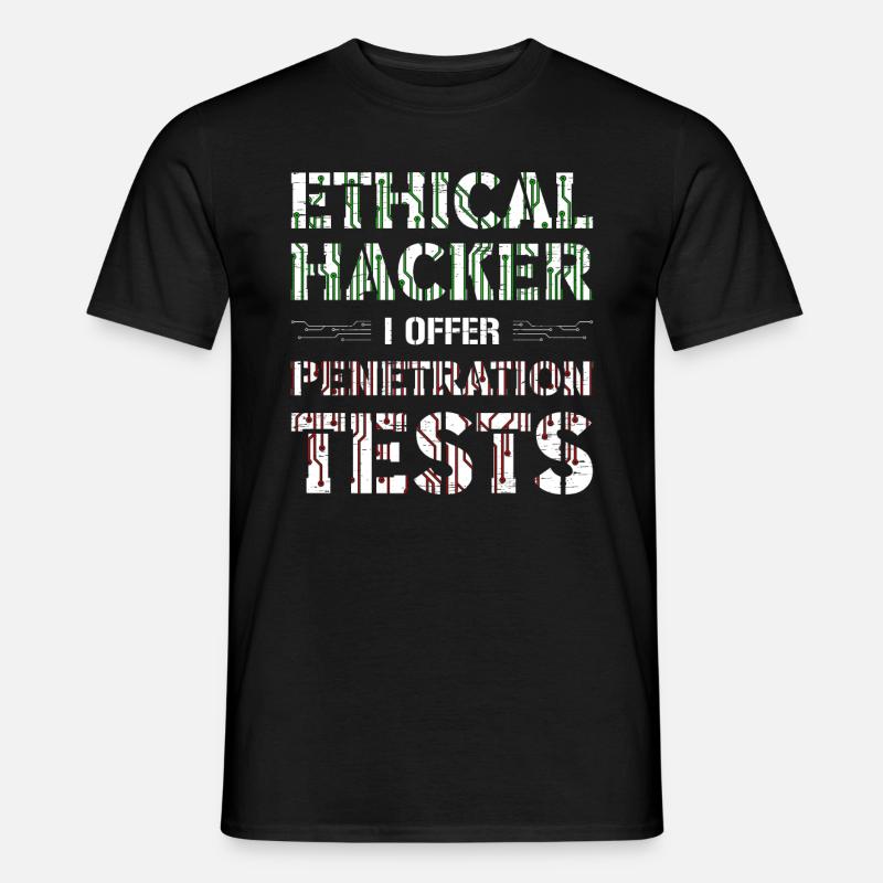 Computer Security Hacker Webentwickler - Männer T-Shirt - Schwarz