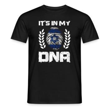 It's In My DNA Israeli for a Israeli Pride - Men's T-Shirt - black - Front - AI Model Male 178 light (178cm)