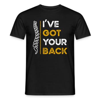 Chiropractic Chiropractice I've Got Your Back - Men's T-Shirt - black - Front - AI Model Male 178 light (178cm)
