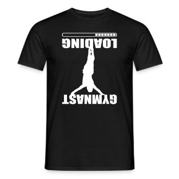 Gymnastic Man Cheerleading - Proud Gymnast Loading - Männer T-Shirt - Schwarz - Vorne - AI Model Male 178 light (178cm)